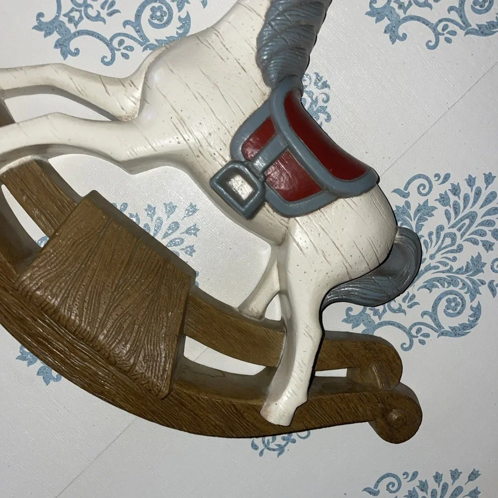 Vintage 1988 Burwood‎ Products Rocking Horse Wall Hanging Plaque Decor Nursery